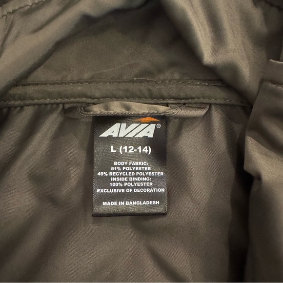 AVIA Army Green Commuter Jacket, Hooded, Zip Front, Lightweight- size L - Picture 14 of 14